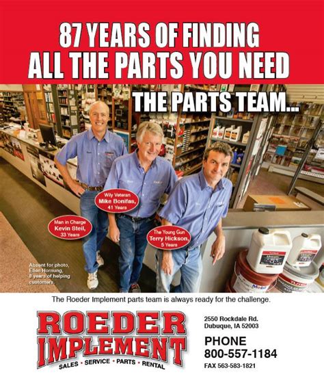 Parts Department » Roeder Implement Inc., Iowa